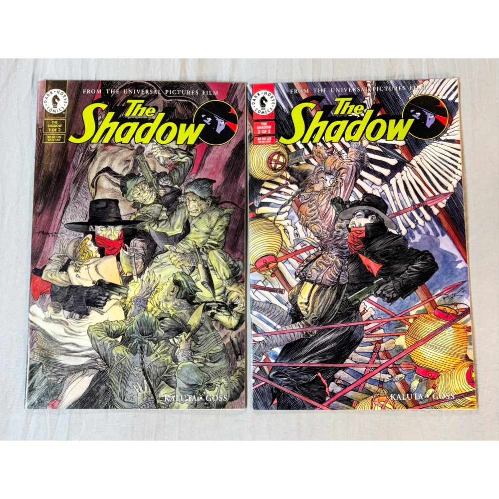 The Shadow Movie Adaptation Comic Set Issues 1 & 2 Dark Horse 1994 Kaluta Goss